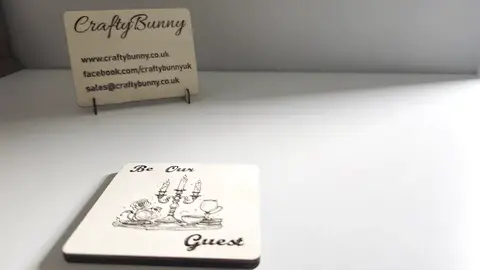 Be Our Guest Wooden Coaster | Personalise Option Available