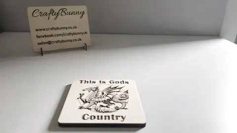 This is Gods Country Welsh Themed Wooden Coaster