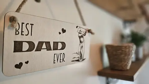 Best Dad Ever Decorative Sign | Plaque Golfer Dad