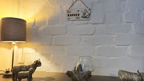 Best Dad Ever Decorative Sign | Plaque Tennis Dad | Wall or Desk Mount