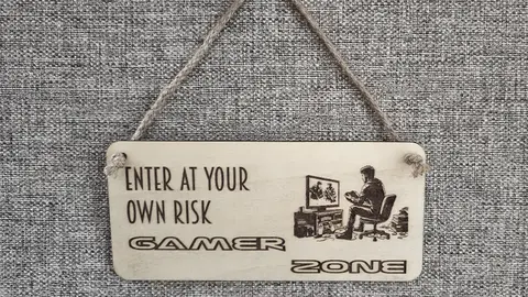 Gamer Decorative Sign | Plaque | Enter At Your Own Risk