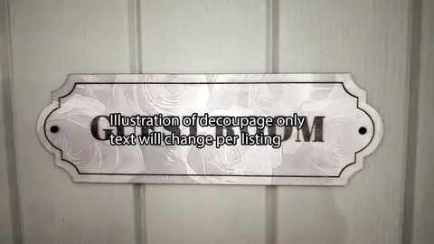 Toilet Door Decorative Sign | Plaque | Elegant Design