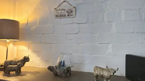 Gardening My idea of Heaven Decorative Sign | Wooden Plaque | Gardening Gift