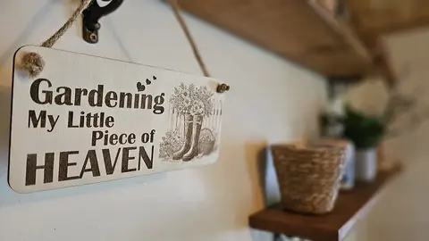 Decorative Gardening Sign | Plaque | Gardening is My Little Piece of Heaven