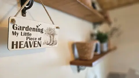 Decorative Gardening Sign | Plaque | Gardening is My Little Piece of Heaven