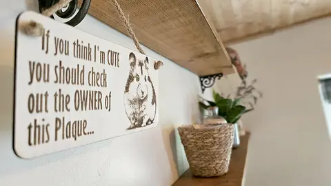 Hamster Decorative Sign | Plaque | With Cute Funny Saying