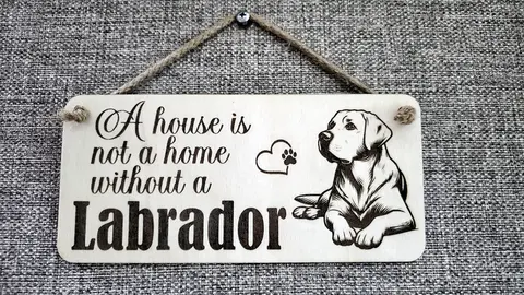 Labrador Decorative Sign | Plaque | Personalised Option