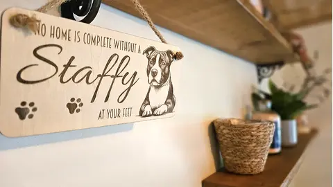 Staffy | Staffordshire Bull Terrier Decorative Sign | Plaque