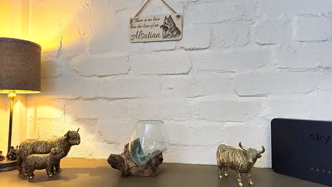 Alsatian wall plaque with There is no love like the love of an Alsatian