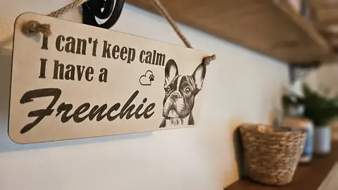 I Cant Keep Calm I Have A Frenchie Decorative Sign | Plaque | French Bulldog