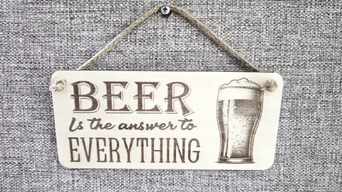 Beer is the Answer Decorative Sign / Plaque