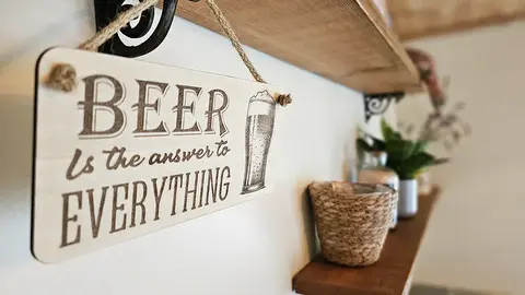 Beer is the Answer Decorative Sign / Plaque
