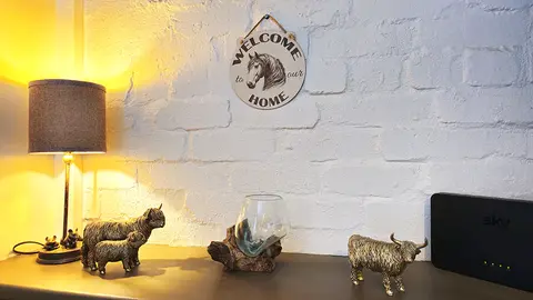 Welcome to our Home Horse Decorative Sign