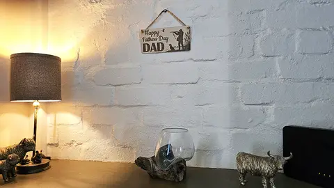 Happy Fathers Day DAD Shooting Themed Decorative Gift Plaque