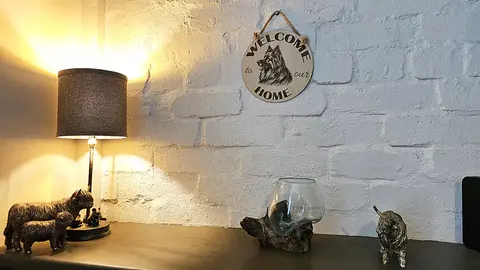 Welcome to our Home Alsatian - German Shepherd Decorative Sign