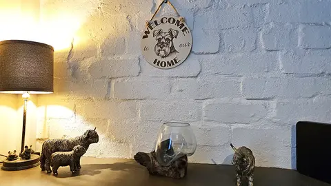 Schnauzer Welcome to our Home Decorative Sign Plaque