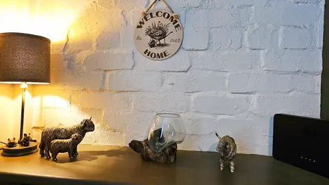 Gardening Theme Welcome to our Home Decorative Sign | Wheel Barrow And Flowers Plaque