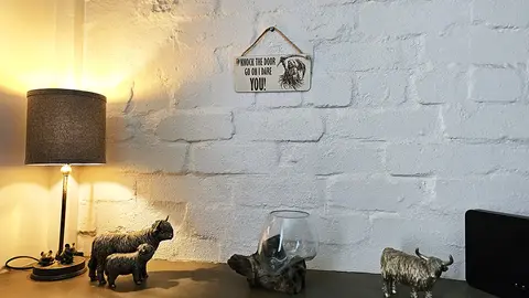 Knock The Door Grim Reaper Decorative Sign | Plaque | Hanging or Desk Mounted