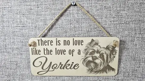 Yorkie Decorative Sign | Plaque