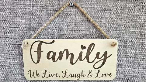 Family We Live Laugh & Love Decorative Sign | Plaque