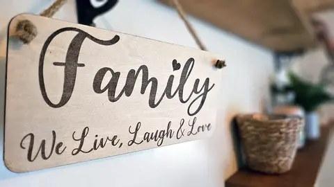 Family We Live Laugh & Love Decorative Sign | Plaque