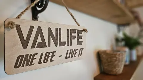 Vanlife Wall Sign Wooden Decorative Plaque