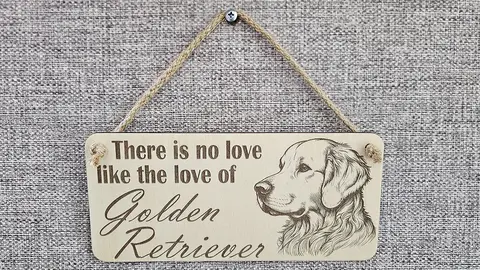 Golden Retriever Decorative Sign | Plaque