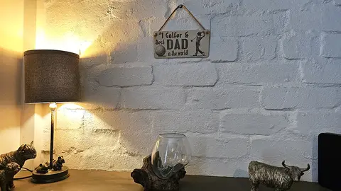 No1 Golfer and Best Dad in the World Plaque Decorative Wooden Sign