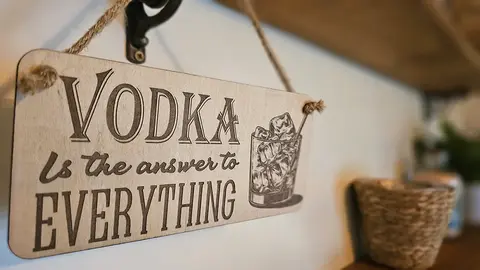 Vodka Decorative Sign | Plaque | Vodka Drinker