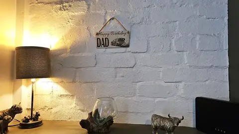 Happy Birthday Dad Sign Racing Rally Car Plaque Decorative Wooden Sign | Personalised