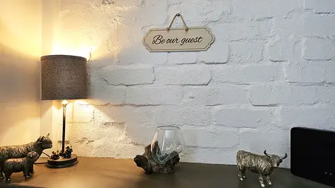 Be our Guest hanging wall plaque / sign delicate classy design