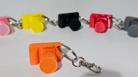 Camera Novelty Keyring Photographer Gift