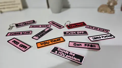 FUCK OFF Adult Keyring Funny Rude Inappropriate Keyring