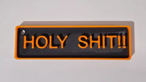 HOLY SHIT Adult Keyring Funny Rude Inappropriate Keyring