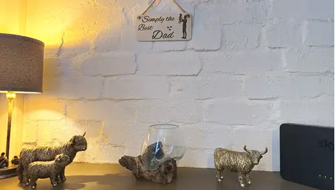 Simply the Best Dad with Child Decorative Sign | Plaque