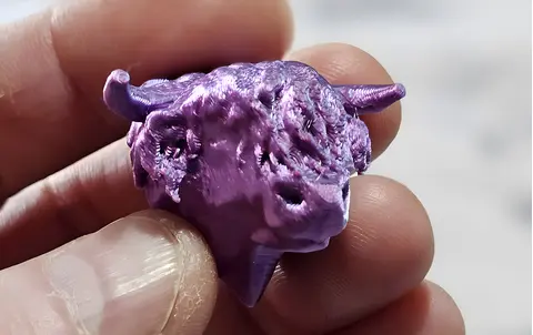 Highland Cow Keyring with Tassle and Clip