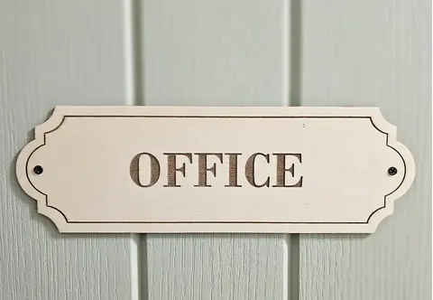 Office Door Decorative Sign | Plaque | Elegant Design
