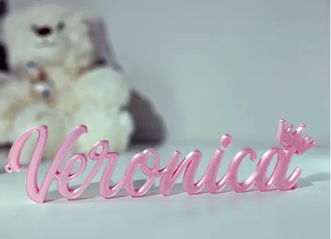 Childs Name Sign Personalised 3D Plaque