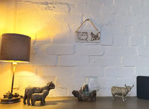 Trotting Themed Decorative Sign | Plaque Pony and Trap