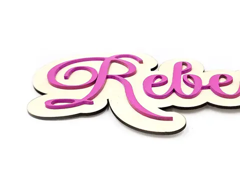 Personalised Nursery Door Name Sign Colourful Wooden Childs Bedroom Plaque Baby | Toddler | Kids