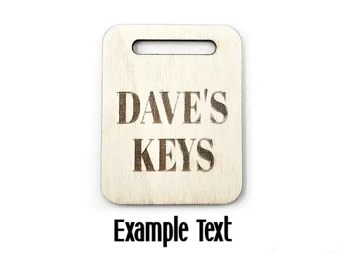 Personalised Hunting Scene Wooden Keyring with Split Ring | Shooting