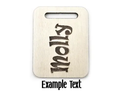 Personalised Boxer Dog Wooden Keyring with Split Ring