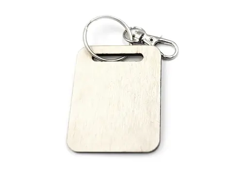 Cocker Spaniel Wooden Keyring with Split Ring and Chain