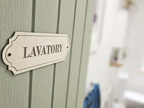 Lavatory Door Decorative Sign | Plaque | Elegant Design