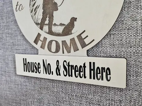 Personalised Welcome to our Home Hunting Scene Plaque Decorative Sign