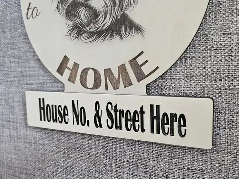 Personalised Welcome to our Home Yorkshire Terrier Plaque Decorative Sign
