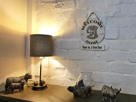 Personalised Welcome to our Home Rottweiler Plaque Decorative Sign