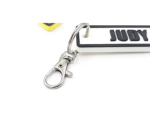Custom Keyring Number Plate Style - Bag Tag Personalise With Your Name Reg Number