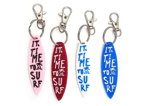 Surfing Keyring Surfboard Shaped - Bag Tag Charm