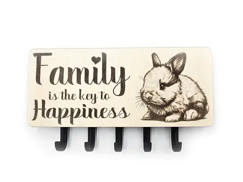 Key Holder Wall Mounted With 5 Hooks And Small Letter Rack Create Your Own Design